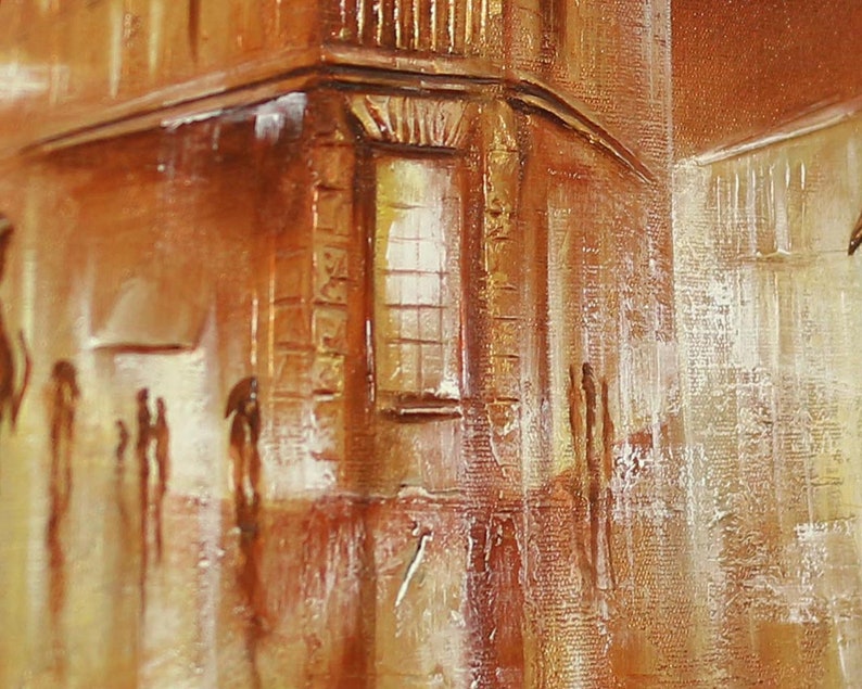 Original Canvas Art by Raen Textured Oil Canvas Painting Etsy