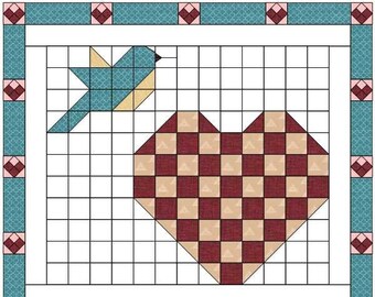 Blue Bird of Happiness Quilt Pattern