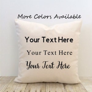 Personalized Pillow Cover, Custom, Your Text Here, Design Your Own Pillow Cover