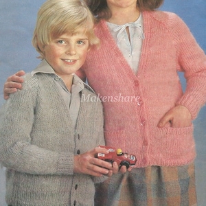 Buy PDF Knitting Pattern Boys Girls Cardigan Sizes 22 to 30 Inch Double Knitting Digital Download Online in India Etsy
