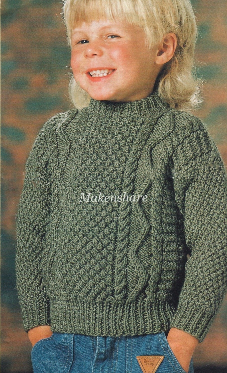 Knitting Pattern Babies Girls Boys Children's Cable - Etsy