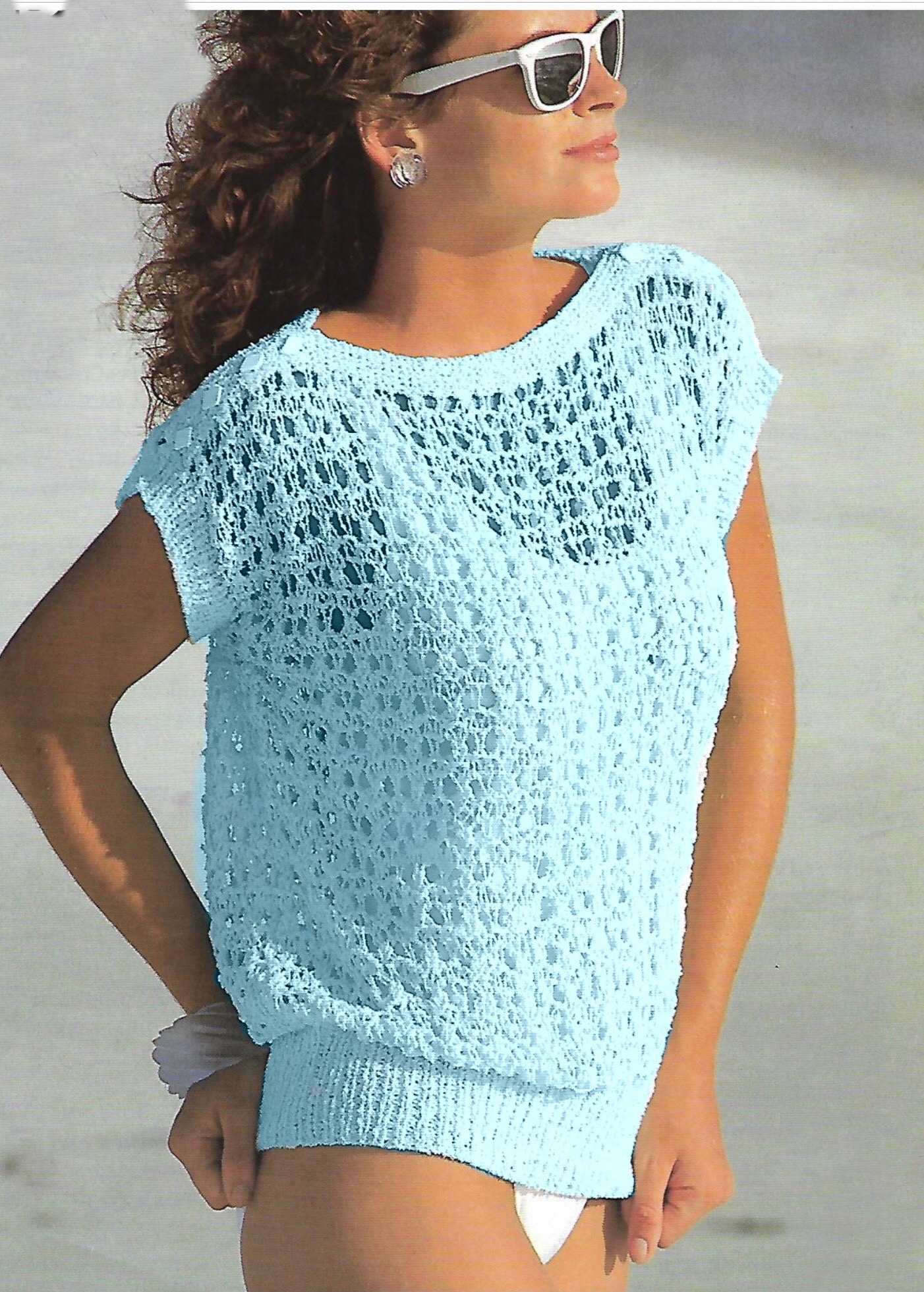 Knitting Pattern , Ladies , Woman's , Women's Lacy Summer