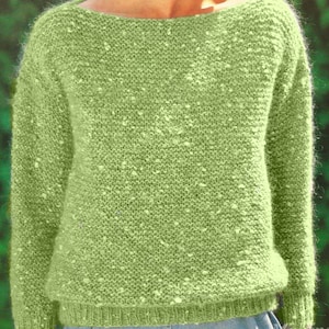Easy Knitting Pattern Jumper, Sweater , Suitable for Beginner ( PLEASE READ BELOW ) as yarn alternatives are needed, size 30-40in 76-101cm image 4
