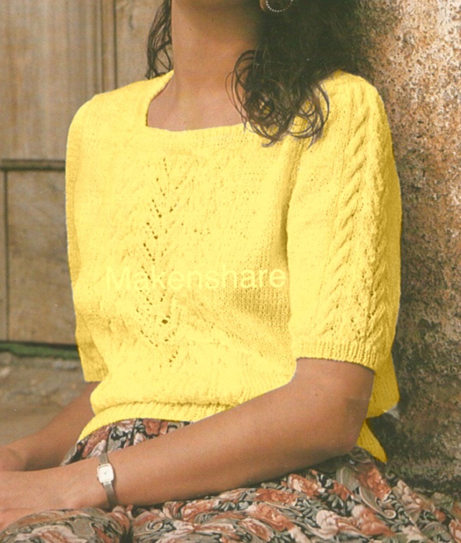 Knitting Pattern Ladies Girls Knitting Pattern Summer Top Etsy