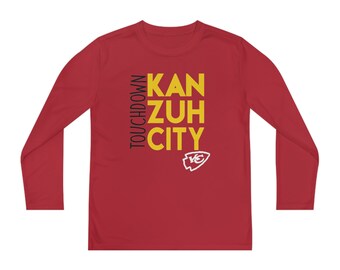 Touchdown KC Chiefs - Youth Long Sleeve Competitor Tee