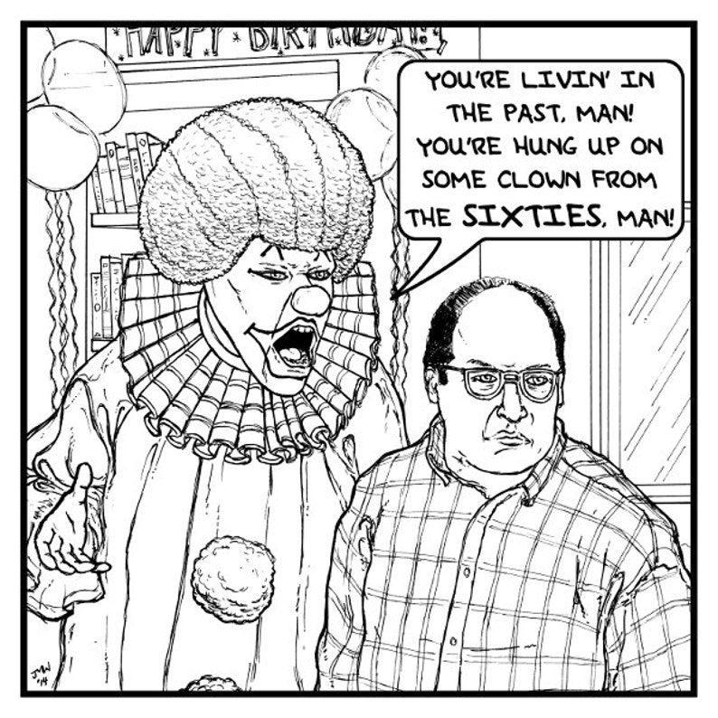 Seinfeld Sketch Coloring Page