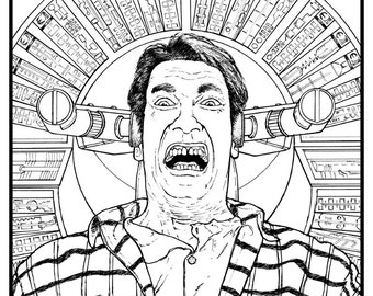 Total Recall: The Machine - Black and White Print - Comics & Cartoons - Scene - Movies