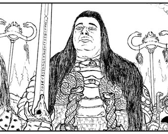 Conan the Barbarian: Thulsa Doom - Black and White Print - Comics & Cartoons - Scene - Movies