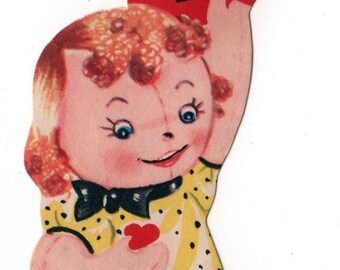 Cards ~ Vintage Rag doll Valentine 1960's