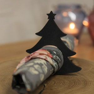 Napkin ring, Christmas decor, Table decor, Serving decor, Christmas table, Christmas tree napkin ring, Reindeer napkin Rings, set of 10