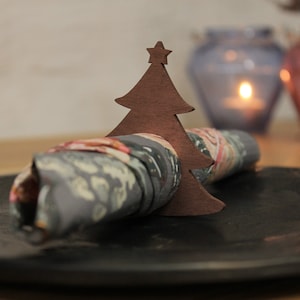 Napkin ring, Christmas decor, Table decor, Serving decor, Christmas table, Christmas tree napkin ring, Reindeer napkin Rings, set of 10