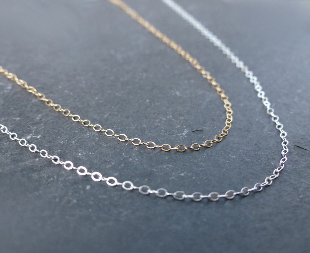 16 Inch 14K Gold Filled Cable Chain Necklace