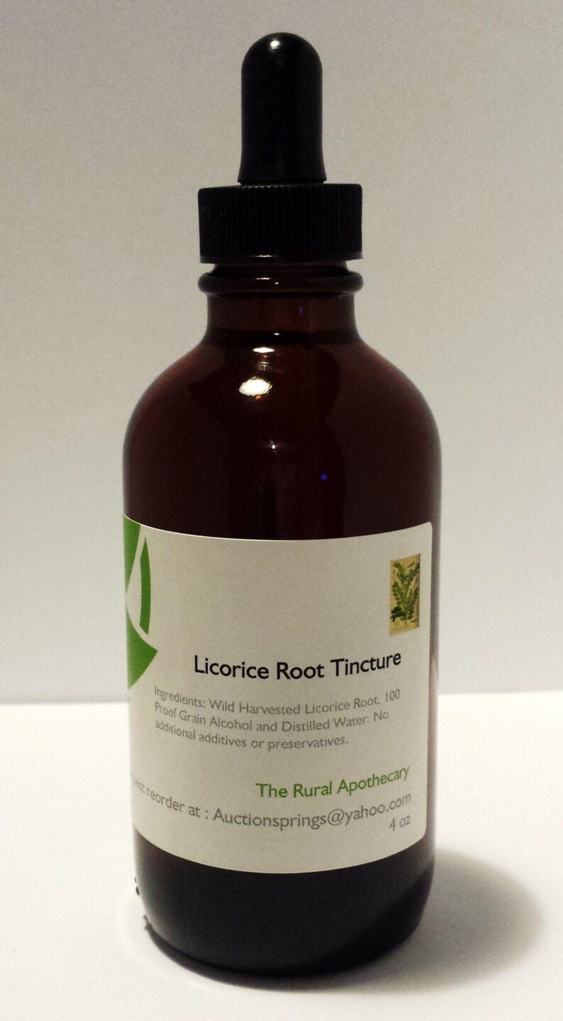 Licorice Root glycyrrhiza Glabra Tincture Large 4 Oz Bottle Etsy