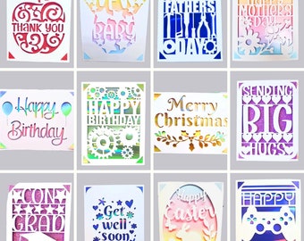 12 Best sellers bundle. Digital svg cards compatible with cricut and silhouette machines