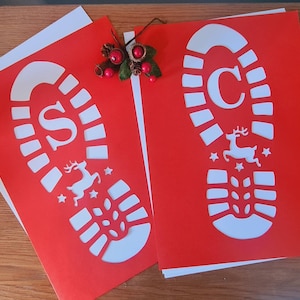 svg pegadas do Papai Noel. Arquivo digital compatível com cricut e silhueta cameo