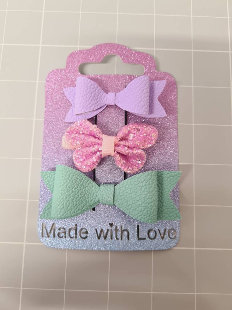 Bow holder Made with Love. Digital file compatible with cricut Etsy