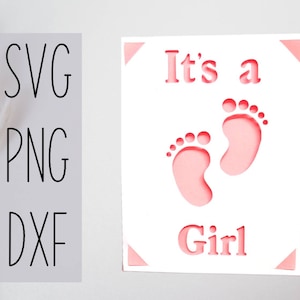 Es ist eine Girl svg Karte. Digitale Datei kompatibel mit Cricut- und Silhouettenmaschinen