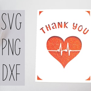 Bedankt digitale svg-kaart. Digitaal bestand compatibel met cricut- en silhouetmachines