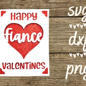 Joyeux fiancé de la Saint-Valentin. Fichier numérique compatible avec les machines à cricut et à silhouette