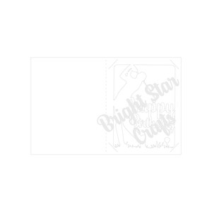 May include: A black and white line art design of a golfer swinging a golf club. The design includes the text "Happy Birthday" and "Bright Star Crafts".