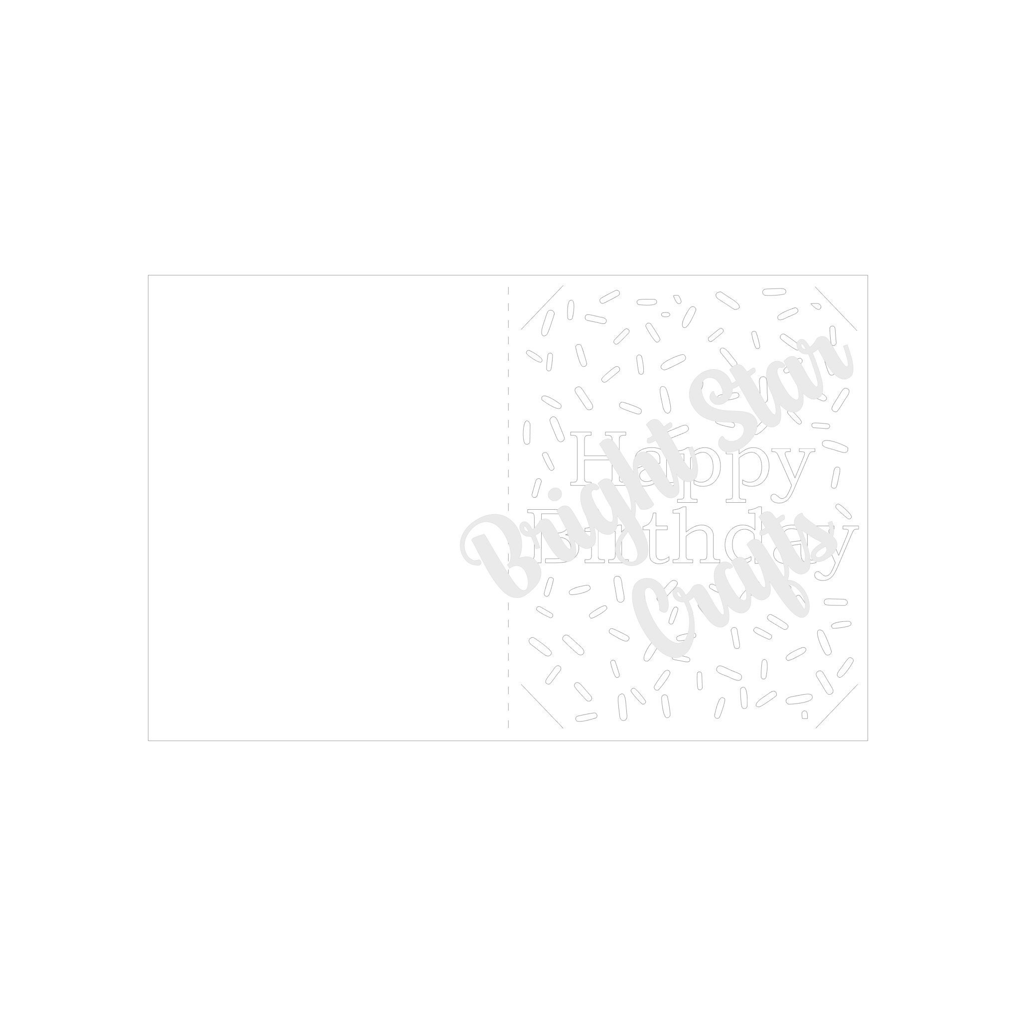 Sprinkles Birthday Svg Card. Digital File Compatible With Etsy
