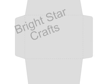 4.25 x 5. 5 inch Envelope. Digital file compatible with cricut and silhouette machines. Perfect for joy cards