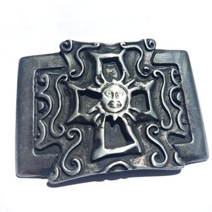Buckle Cross, Large Cross Buckle Accessory, Religion Buckle, Steel Outfit Buckle, Bucle for 40mm wide Belt, 3D Religion buckle, Unisex Gift
