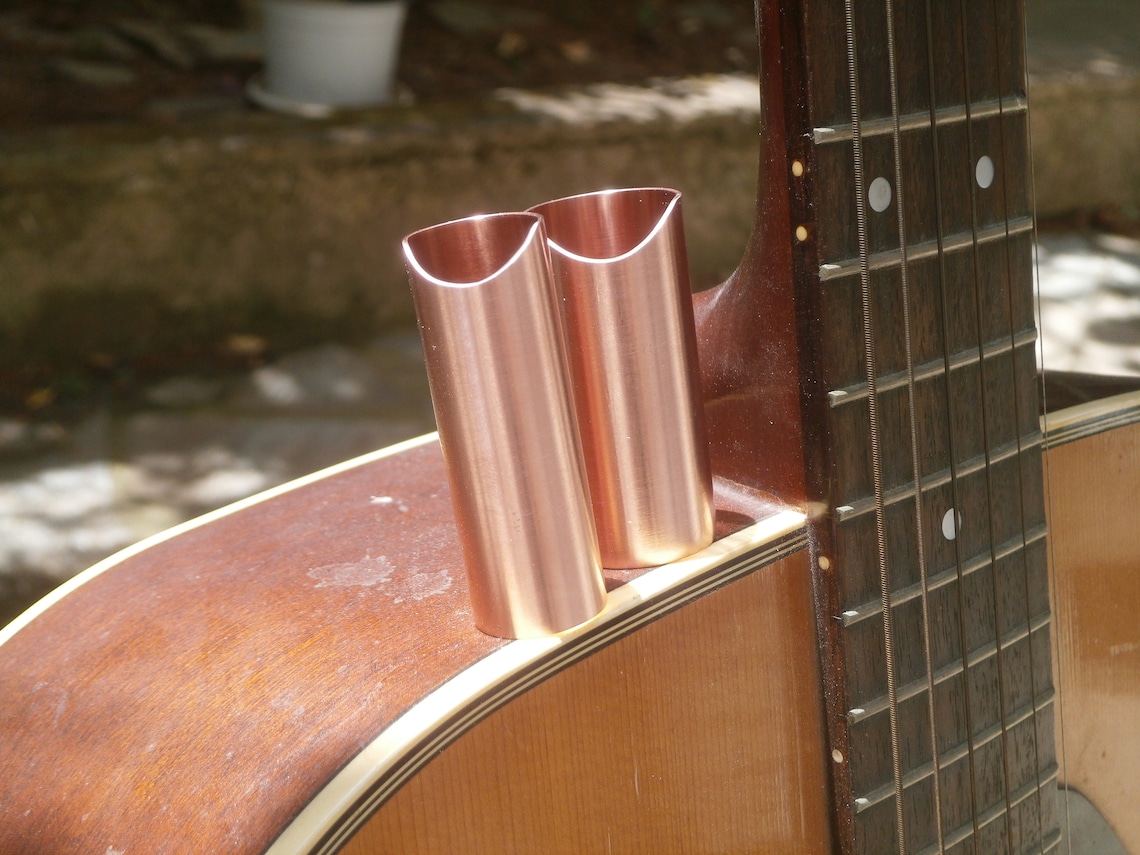 Guitar Copper Slide Laser Engreved Low Profile Guitar Slide Etsy