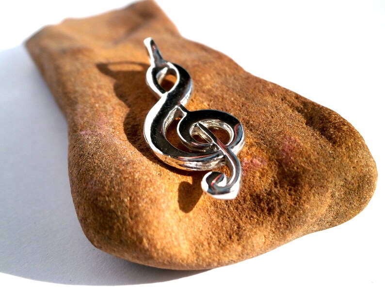 Music Key Pendant Sol Key Neclace Guitar Sol Pendant Violin Etsy