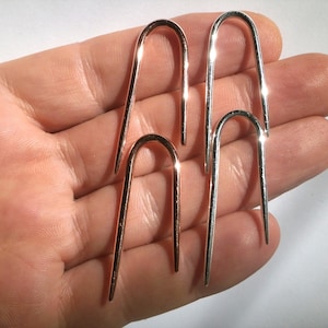 Gauge Hoop Earring, 12 to 2 Gauge Ear Hanger, Stretched Ear Weights, Sterling Silver, Brass, Copper, Boho Thick Traditional Gift, Women, Men