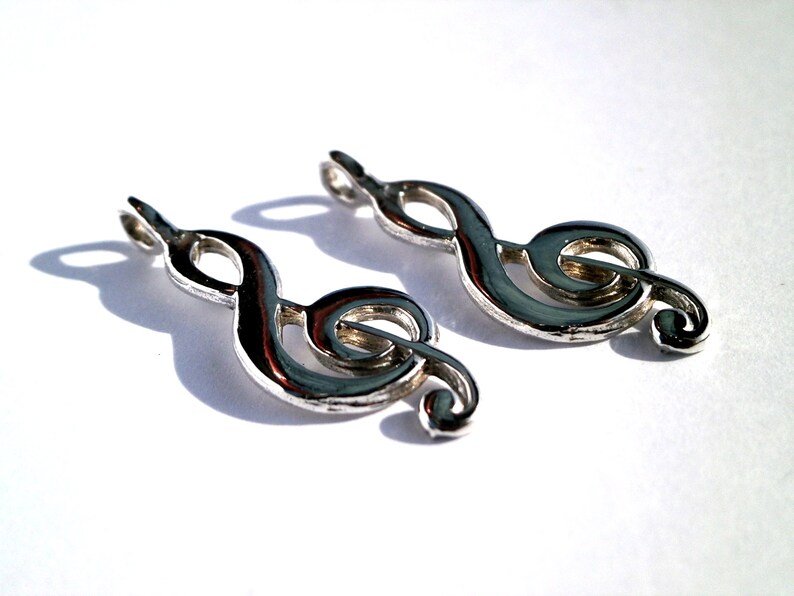 Music Key Pendant Sol Key Neclace Guitar Sol Pendant Violin Etsy