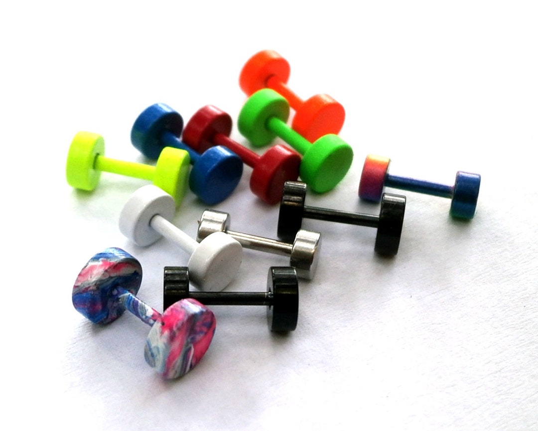 Pair Screw Post Earrings Stud Earrings Stainless Steel Etsy