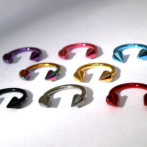 Surgical Steel Horseshoe Piercing, 16g Lip, Septum, Cartilage Hoop