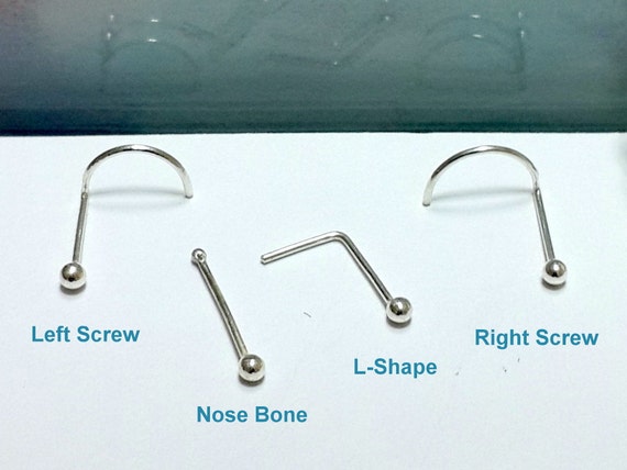 Left screw or deals right screw nose ring