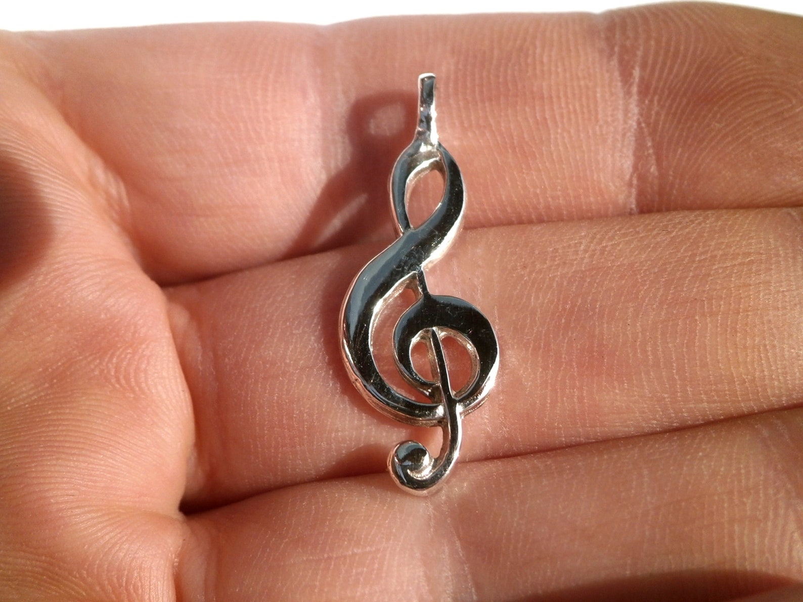 Music Key Pendant Sol Key Neclace Guitar Sol Pendant Violin Etsy