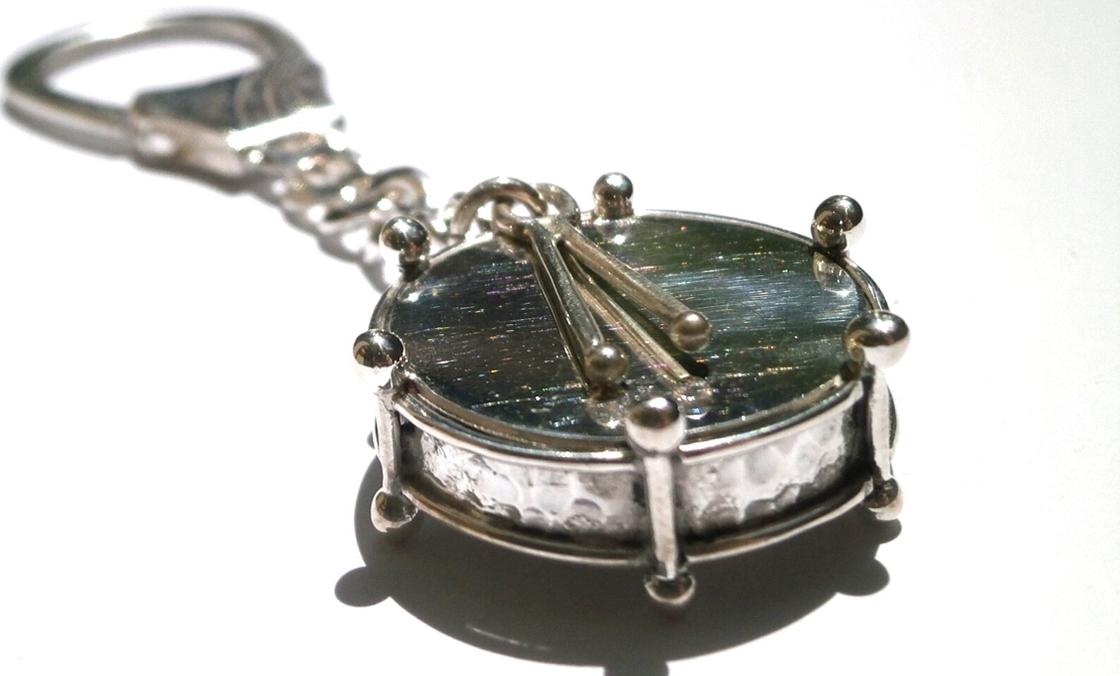Custom Silver Drum Keychain Snare Keyring Bass Drum Keychain Etsy