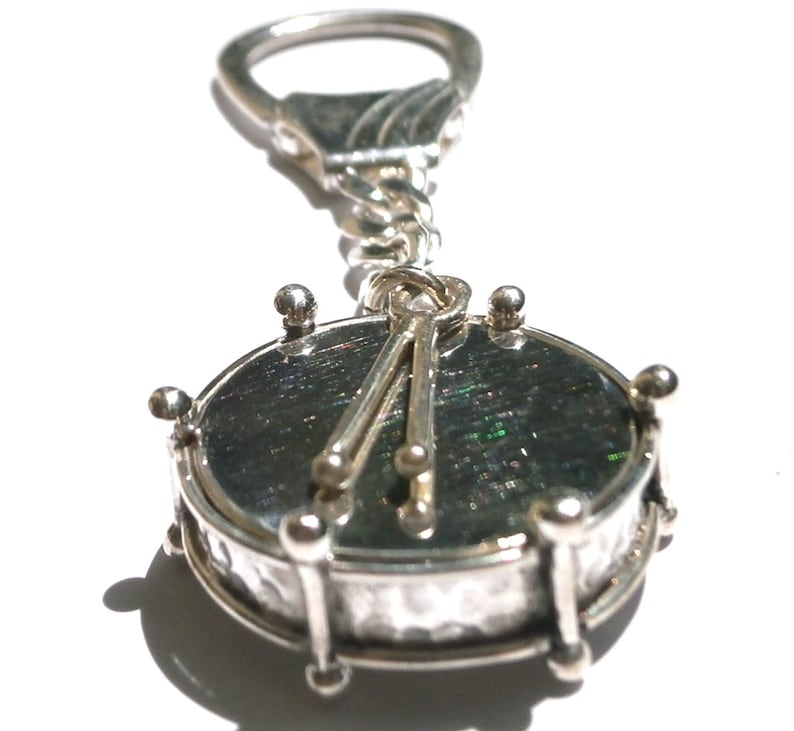 Custom Silver Drum Keychain Snare Keyring Bass Drum Keychain Etsy