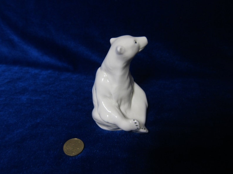 VINTAGE Porcelain Figurine polar bear white wagner apel | Etsy