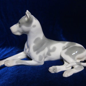 Figurka porcelanowa ZSRR rosyjski pies Łomonosowa LFZ