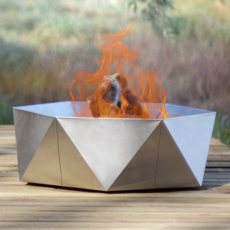 Agon Stainless Steel Fire Pit Image 0