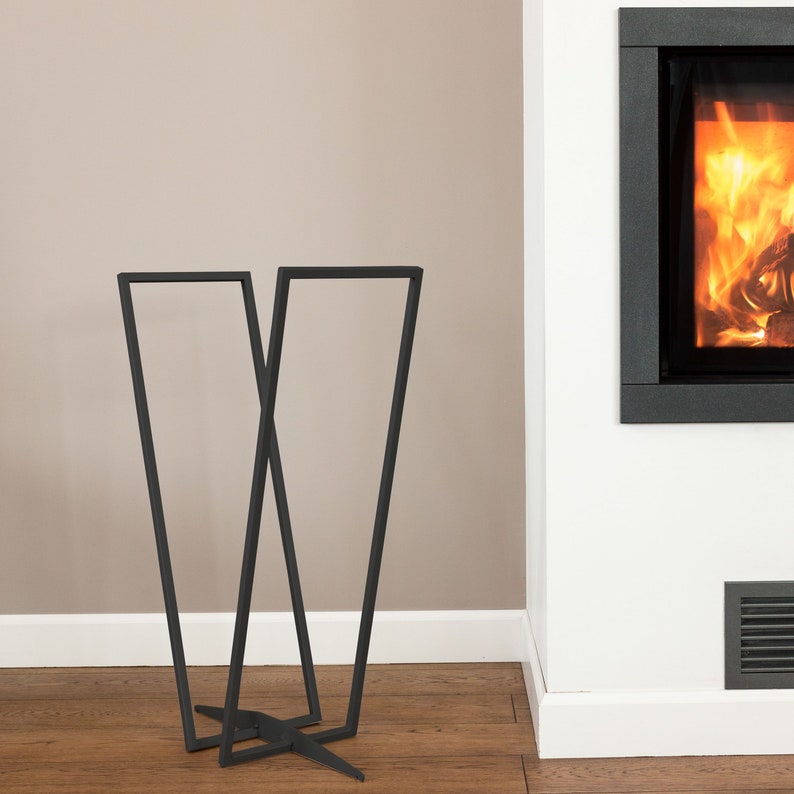 Estante de troncos de chimenea | Etsy