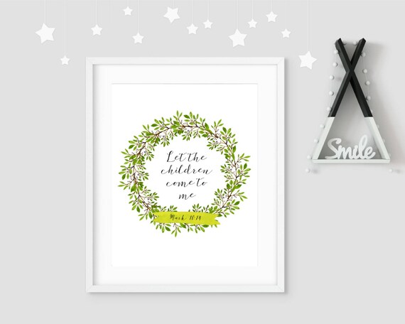 nursery art printable artworkbible verse children jesus etsy