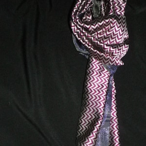 Luxury pure silk reversible scarf, 60&quot; x 10&quot; ( 150cm x 25cm ), loop tassles,  English looms, completely unique. free shipping