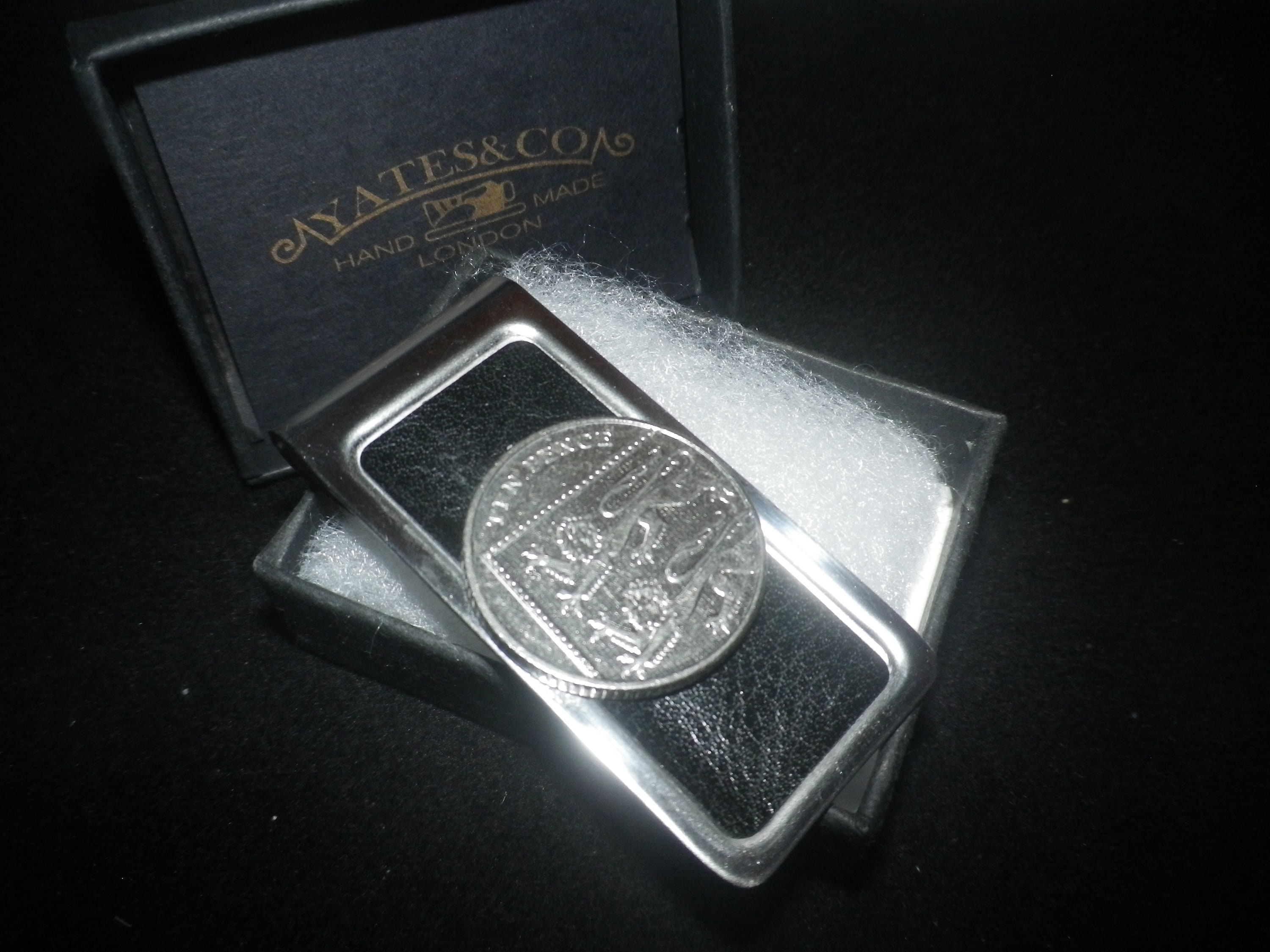 10th Anniversary, 10 pence stainless steel money clip, really nice present for that special person or occasion...gift wrapped, free shipping