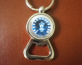 E Type Jaguar speedometer key ring ,high quality stainless steel, great gift  wide range of occasions, , ,L : 3" 8cm, + bottle opener  0015