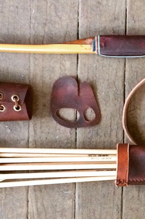Leather Finger Guard Archery Etsy
