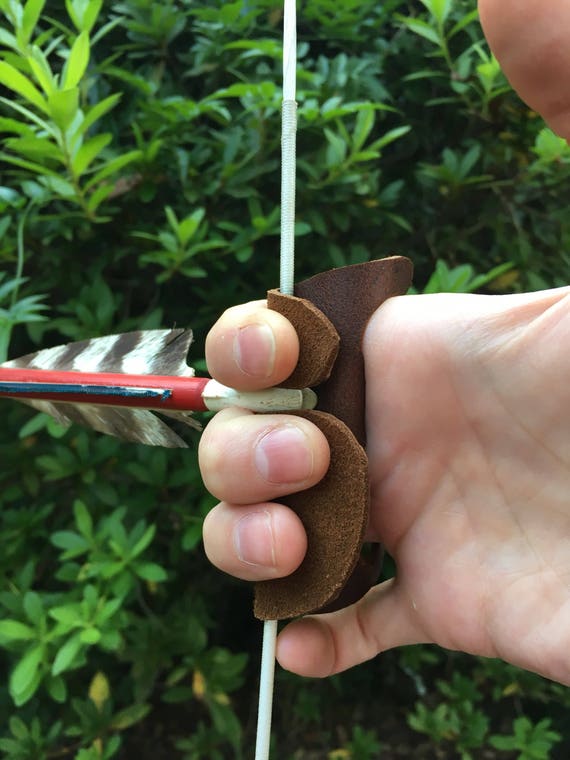 Leather Finger Guard Archery Etsy