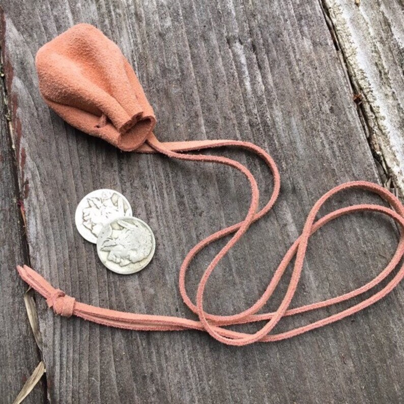 Tiny Treasure Pouch Necklace Drawstring Pouch Collect - Etsy