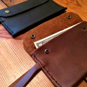 Long Leather Wallet/Clutch image 1