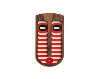 Modern Afrikaans masker, houten decor